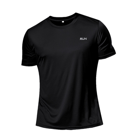 High Quality Polyester Men Running T Shirt Quick Dry Fitness Shirt Training Exercise Clothes Gym Sport Shirt Tops Lightweight