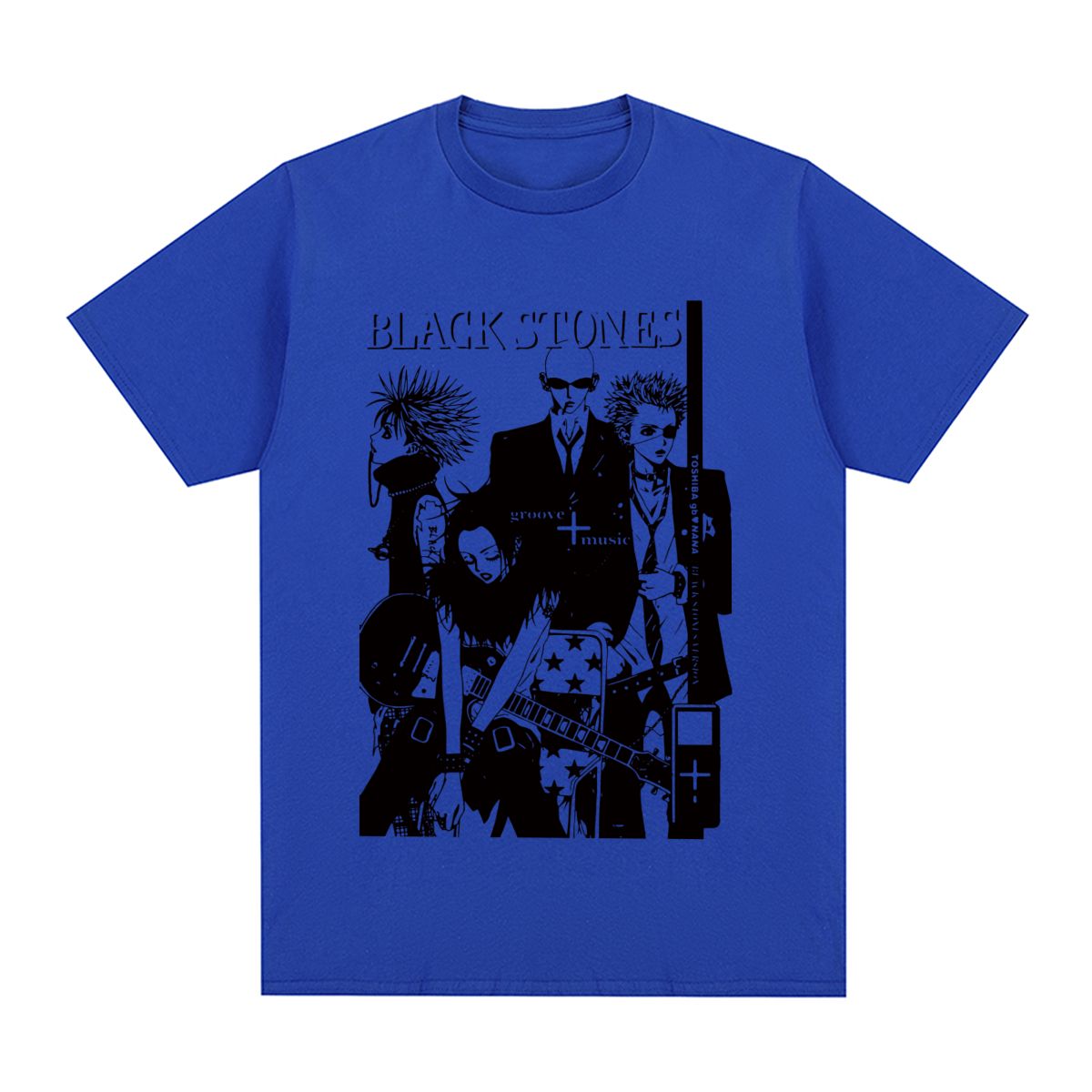 Black Stones NANA Osaki Vintage T-shirt Gift Idea Unique Cotton Men T shirt New Tee Tshirt Womens Tops