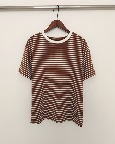 WOYWOY 2023 Summer Casual Striped T-shirts Women 100% Cotton Loose Fit Knitted T Shirt Female Korean Y2K Tops Tee Shirt Goth