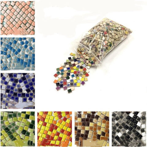 Ceramic Glazed Mosaic Loose Grain DIY Children's Educational Creative Handmade Collage Material Crafts Home Decoration AAA0884