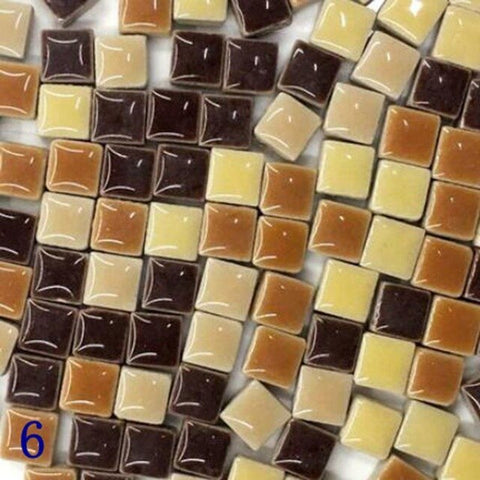 Ceramic Glazed Mosaic Loose Grain DIY Children's Educational Creative Handmade Collage Material Crafts Home Decoration AAA0884