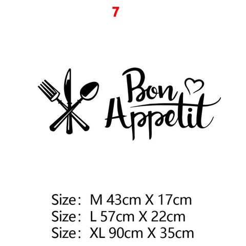 Kitchen Vinyl Wall Sticker For Home Decor Dining Room Decoration Cuisine/Wine/Coffee Wall Decals Stickers Mural Muursticker