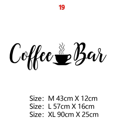 Kitchen Vinyl Wall Sticker For Home Decor Dining Room Decoration Cuisine/Wine/Coffee Wall Decals Stickers Mural Muursticker