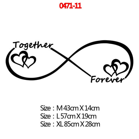Romantic Love Always Forever Wall Sticker For house Bedroom Decor Living Room Decoration Stickers Wall Decals Decor Mural