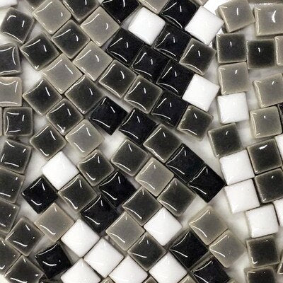 200g Creative Square Ceramic Mosaic Tiles DIY Hobbies Wall Crafts Decorative Heart Shaped Earrings Jewelry Making Accessories