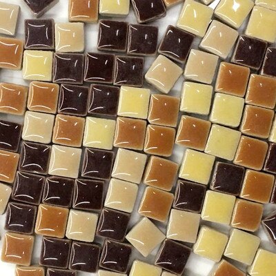 200g Creative Square Ceramic Mosaic Tiles DIY Hobbies Wall Crafts Decorative Heart Shaped Earrings Jewelry Making Accessories