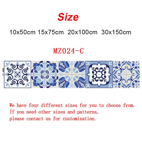 10/15/20/30cm Retro Pattern Tile Floor Sticker PVC Bathroom Kitchen Waterproof Wall Stickers Home Decor TV Sofa Wall Art Mural