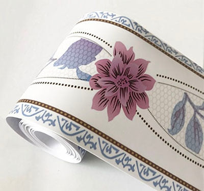 PVC Self-Adhesive Waterproof 3D Wall Sticker Kitchen Bathroom Kicking Line Waistline Wallpaper Borders Removable Stickers Decor