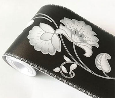 PVC Self-Adhesive Waterproof 3D Wall Sticker Kitchen Bathroom Kicking Line Waistline Wallpaper Borders Removable Stickers Decor