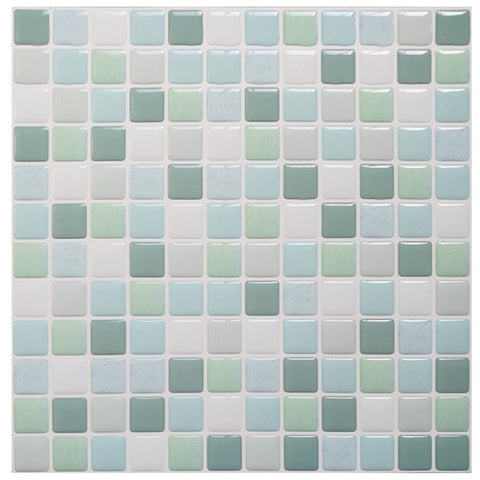 Mosaic Wall Tile Peel and Stick  Self adhesive Backsplash DIY Kitchen Bathroom Home Wall Sticker Vinyl 3D