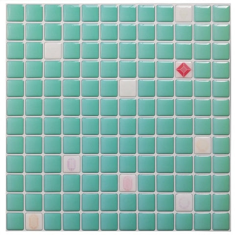 Mosaic Wall Tile Peel and Stick  Self adhesive Backsplash DIY Kitchen Bathroom Home Wall Sticker Vinyl 3D