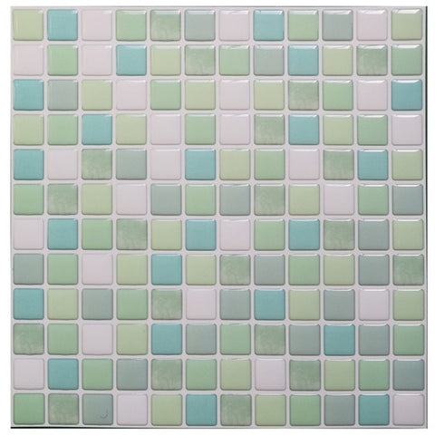 Mosaic Wall Tile Peel and Stick  Self adhesive Backsplash DIY Kitchen Bathroom Home Wall Sticker Vinyl 3D