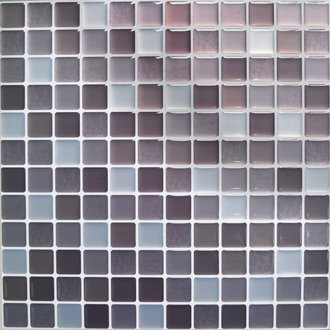 Mosaic Wall Tile Peel and Stick  Self adhesive Backsplash DIY Kitchen Bathroom Home Wall Sticker Vinyl 3D