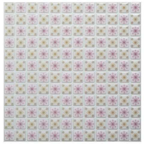 Mosaic Wall Tile Peel and Stick  Self adhesive Backsplash DIY Kitchen Bathroom Home Wall Sticker Vinyl 3D