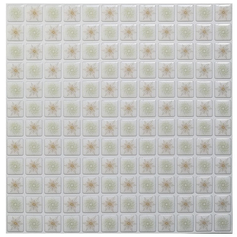 Mosaic Wall Tile Peel and Stick  Self adhesive Backsplash DIY Kitchen Bathroom Home Wall Sticker Vinyl 3D