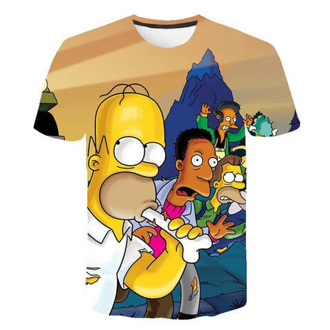 The Simpsons Homer 3d Print T Shirt Bart Simpson House Clothing Homer Simpsons Sweatshirt Costume Men/women Simpson Family Shirt