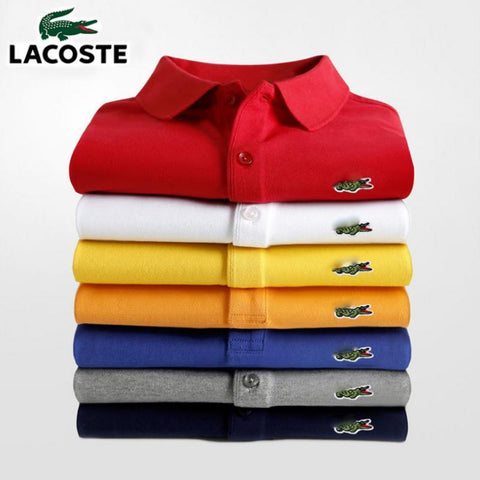 Men Summer Polo Shirt Brand Fashion Cotton Short Sleeve Polo Crocodile Shirts Male Solid Jersey Breathable Tops Tees2655