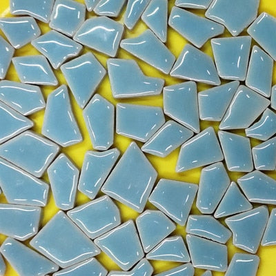 100g Irregular Mosaic Making Creative Ceramic Mosaic Tiles DIY Hobby Wall Crafts Handmade Decorative Materials Mosaic Pieces