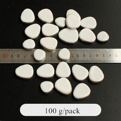 100g Ceramic Mosaic Tiles for Craft Irregular Drop Shape Mosaic  Pieces Blue and White Porcelain Tile DIY Hobby Wall Home Decor
