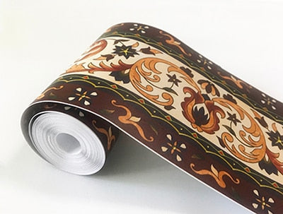 PVC Self-Adhesive Waterproof 3D Wall Sticker Kitchen Bathroom Kicking Line Waistline Wallpaper Borders Removable Stickers Decor