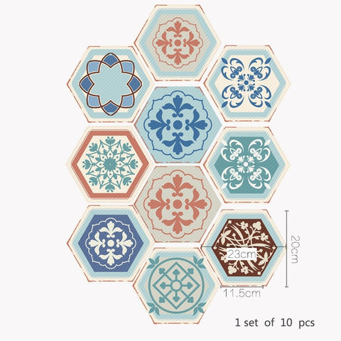 Funlife Waterproof Bathroom Floor Stickers,Peel Stick Self Adhesive Floor Tiles,Kitchen Living Room Decor Non Slip Floor Decal