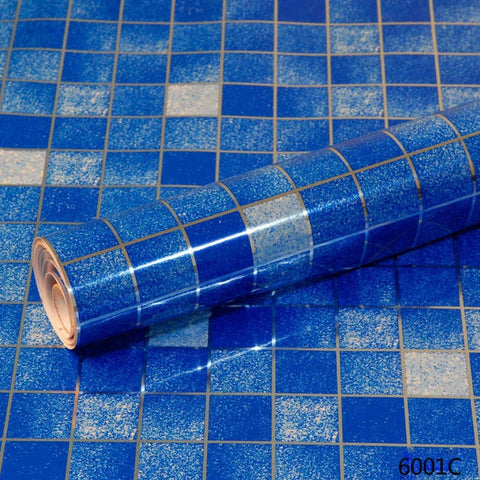 Waterproof Kitchen Wall Stickers High Temperature Anti-Oil Paste  Self-Adhesive Foil Waterproof Bathroom Wallpaper Home Decor