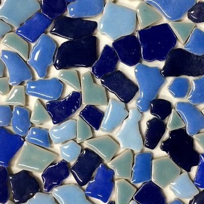 100g 50 Mixed Color DIY Ceramic Mosaic Tiles Ceramic Irregular Mosaic Making Tiles DIY Wall Crafts Handmade Decorative Materials