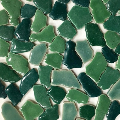 100g 50 Mixed Color DIY Ceramic Mosaic Tiles Ceramic Irregular Mosaic Making Tiles DIY Wall Crafts Handmade Decorative Materials