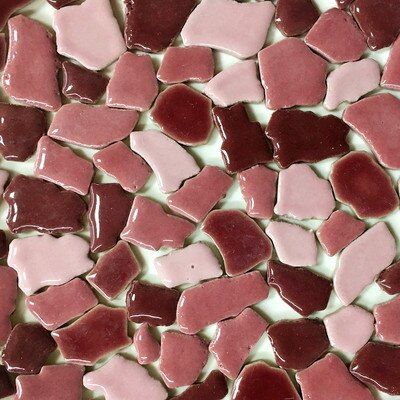 100g 50 Mixed Color DIY Ceramic Mosaic Tiles Ceramic Irregular Mosaic Making Tiles DIY Wall Crafts Handmade Decorative Materials