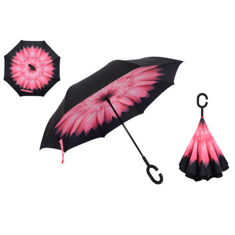 Windproof Reverse Folding Umbrella