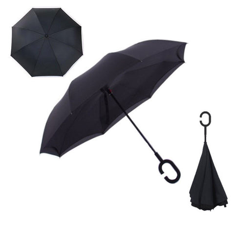 Windproof Reverse Folding Umbrella