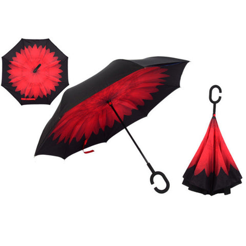 Windproof Reverse Folding Umbrella