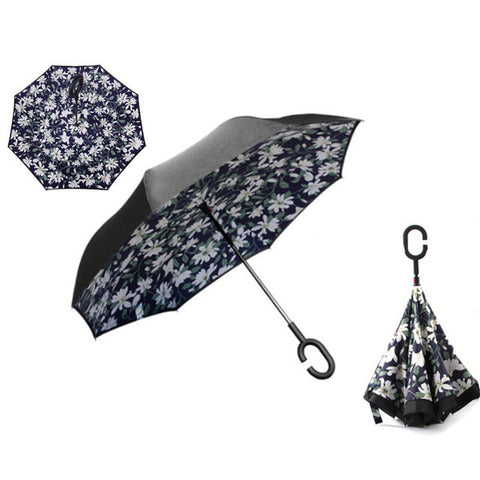 Windproof Reverse Folding Umbrella