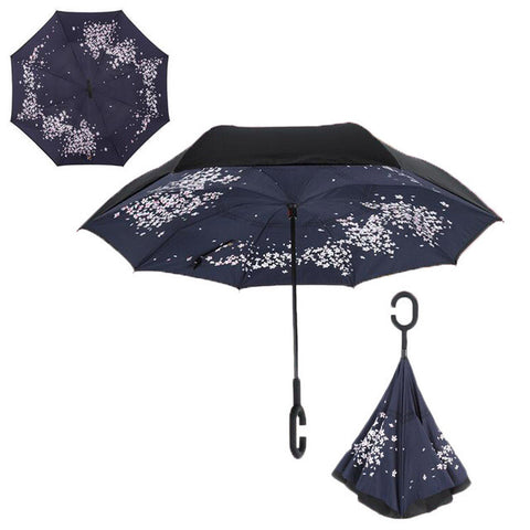 Windproof Reverse Folding Umbrella