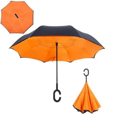 Windproof Reverse Folding Umbrella