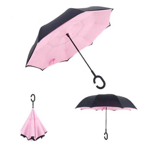 Windproof Reverse Folding Umbrella