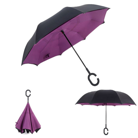 Windproof Reverse Folding Umbrella