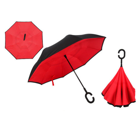 Windproof Reverse Folding Umbrella