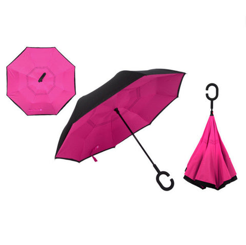 Windproof Reverse Folding Umbrella