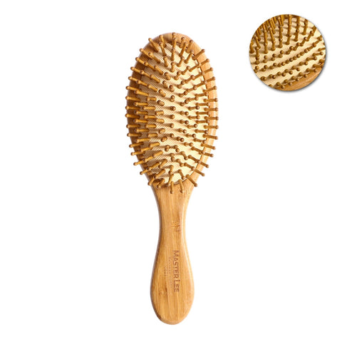 Natural Bamboo Anti-Static Wooden Bristles Massage Scalp Comb Hair Brushes Hair Care Wood Beard Comb Nursing Scalp Hair Comb