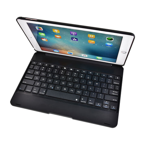For 2016 Creative iPad  Pro 9.7 Air 2 Clavier Bluetooth Smart Creative iPad Pro 9.7 Air 2 Bluetooth Wireless Keyboard Case ABS Stand (Color: Grey,Silver,Gold,Rose Gold)