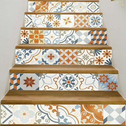 17 Design Mosaic Tile Wall Stair Stickers Self Adhesive Waterproof PVC Wall Sticker Kitchen Ceramic Stickers Home Decoration
