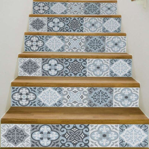 17 Design Mosaic Tile Wall Stair Stickers Self Adhesive Waterproof PVC Wall Sticker Kitchen Ceramic Stickers Home Decoration