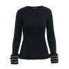 Simplee Sweet knitted ruffles women sweater Elegant butterfly sleeve pullover 2018 Autumn winter casual female jumper streetwear